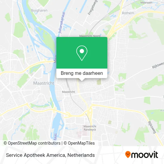 Service Apotheek America kaart