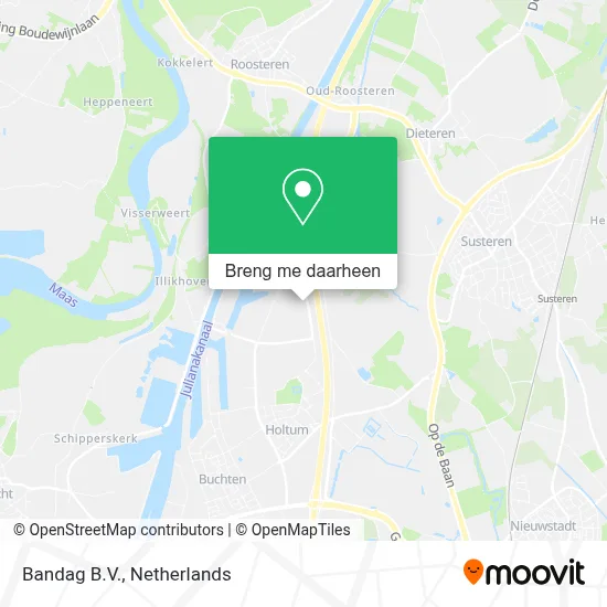Bandag B.V. kaart