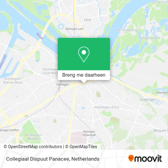 Collegiaal Dispuut Panacee kaart
