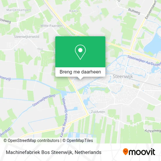 Machinefabriek Bos Steenwijk kaart