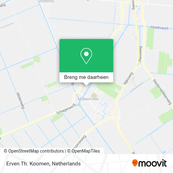 Erven Th. Koomen kaart