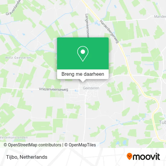 Tijbo kaart