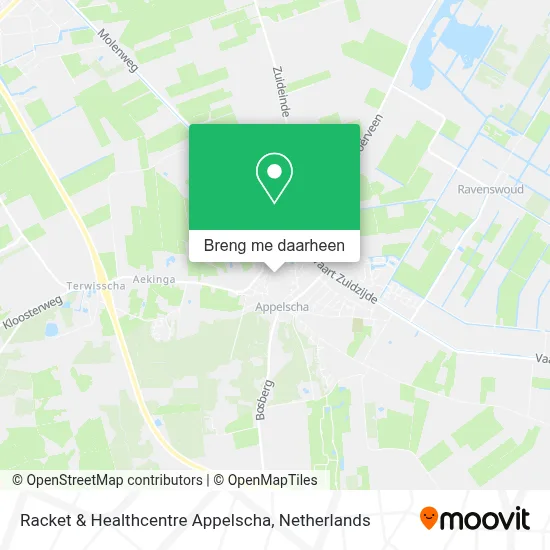Racket & Healthcentre Appelscha kaart