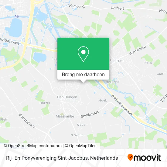 Rij- En Ponyvereniging Sint-Jacobus kaart