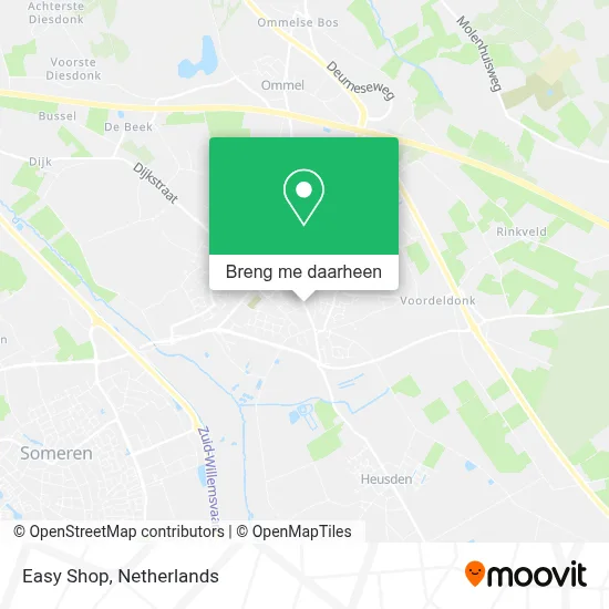 Easy Shop kaart
