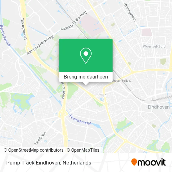 Pump Track Eindhoven kaart