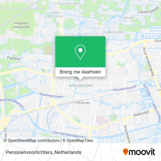 Pensioenvoorlichters kaart