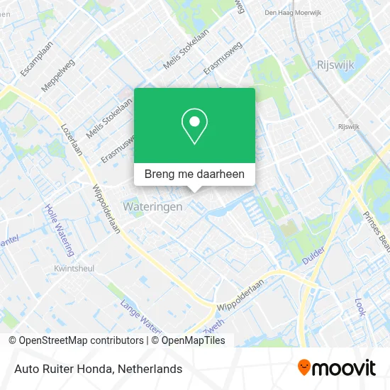 Auto Ruiter Honda kaart