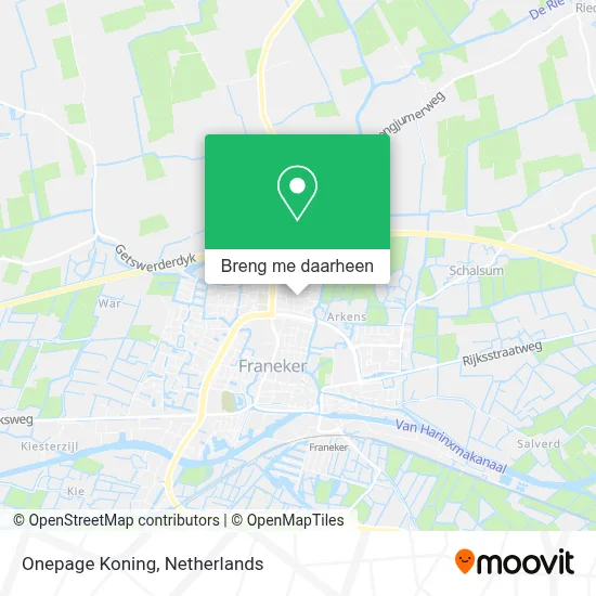 Onepage Koning kaart