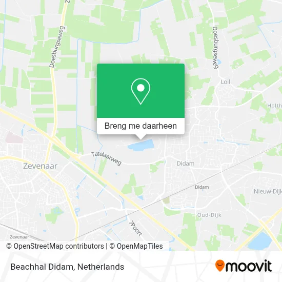 Beachhal Didam kaart