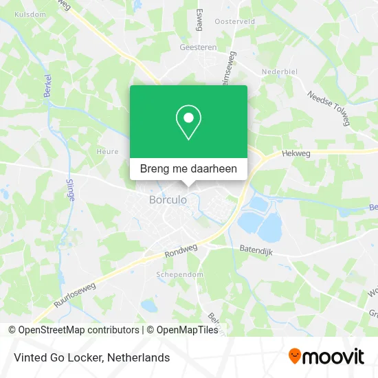 Vinted Go Locker kaart