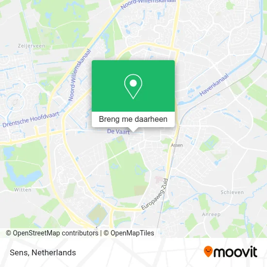 Sens kaart