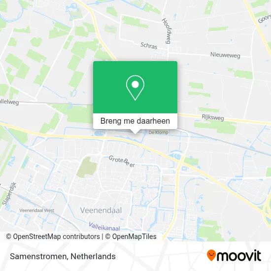 Samenstromen kaart