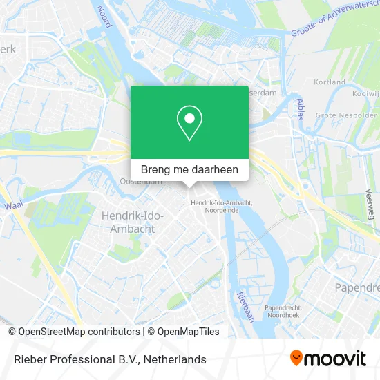 Rieber Professional B.V. kaart