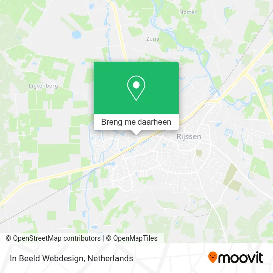 In Beeld Webdesign kaart
