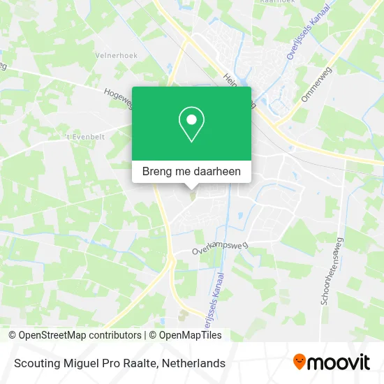 Scouting Miguel Pro Raalte kaart