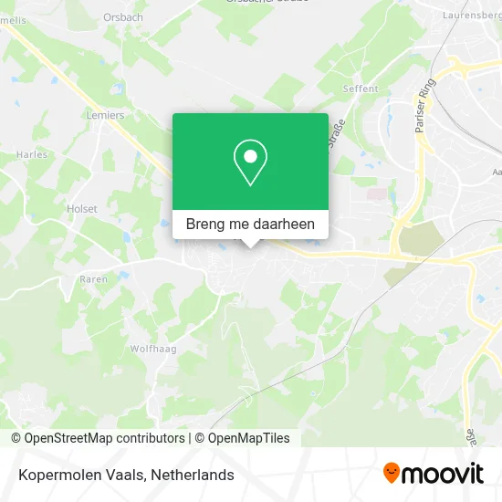 Kopermolen Vaals kaart