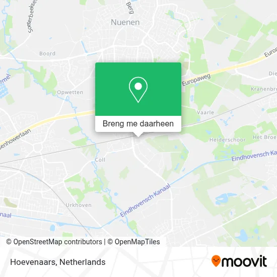 Hoevenaars kaart