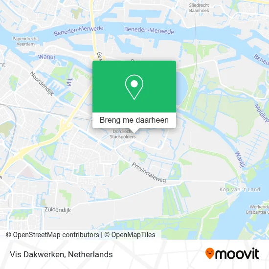 Vis Dakwerken kaart
