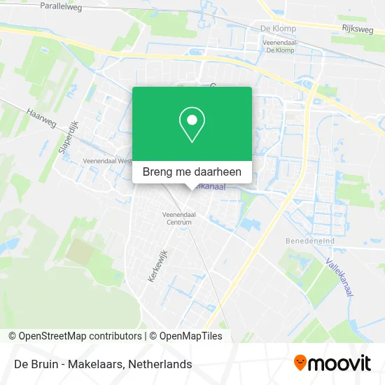 De Bruin - Makelaars kaart
