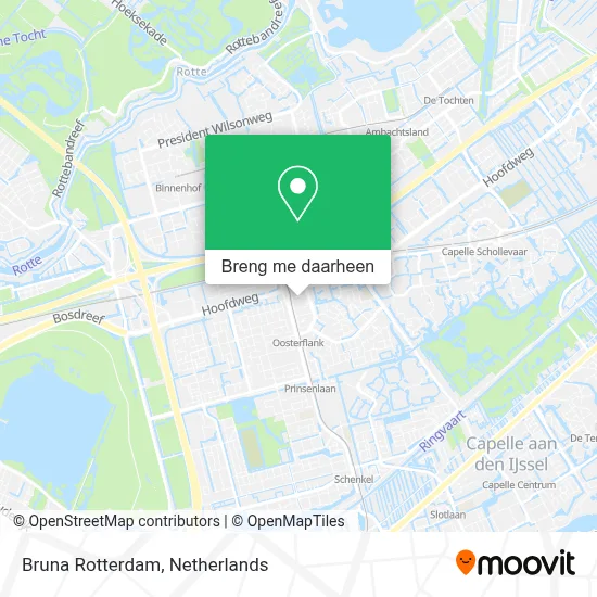 Bruna Rotterdam kaart