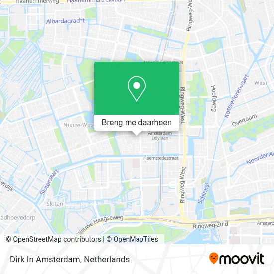 Dirk In Amsterdam kaart