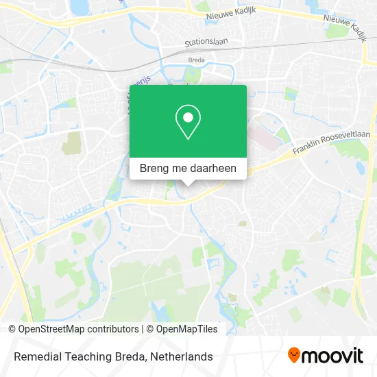 Remedial Teaching Breda kaart