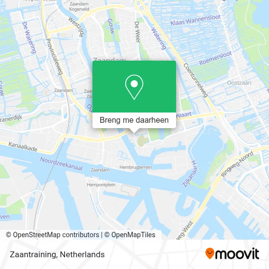 Zaantraining kaart