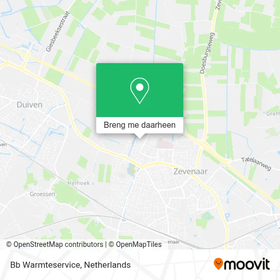 Bb Warmteservice kaart