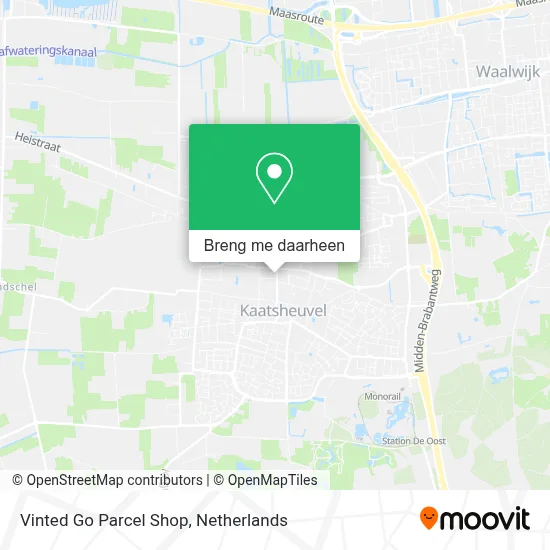 Vinted Go Parcel Shop kaart