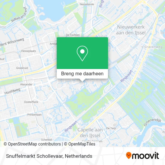 Snuffelmarkt Schollevaar kaart