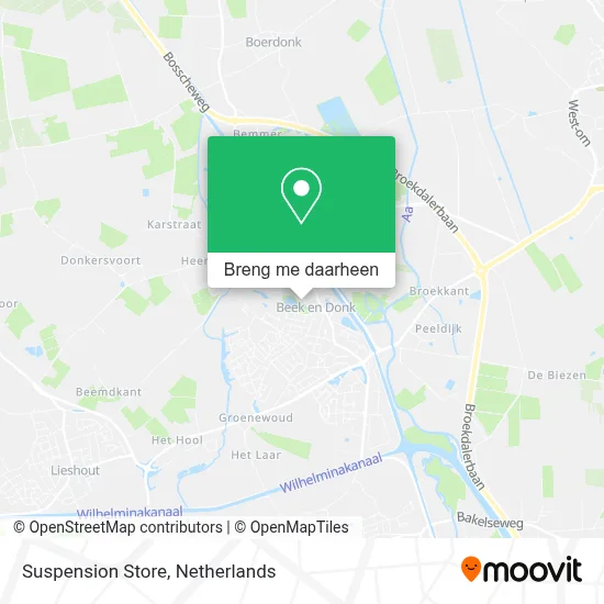 Suspension Store kaart