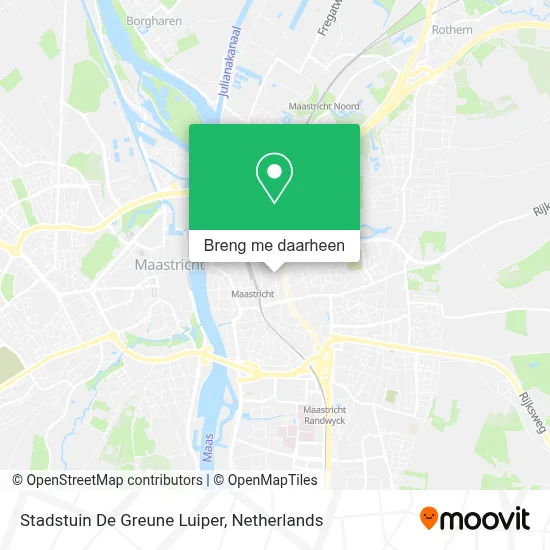 Stadstuin De Greune Luiper kaart