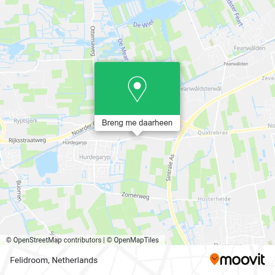 Felidroom kaart