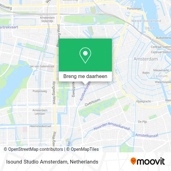 Isound Studio Amsterdam kaart