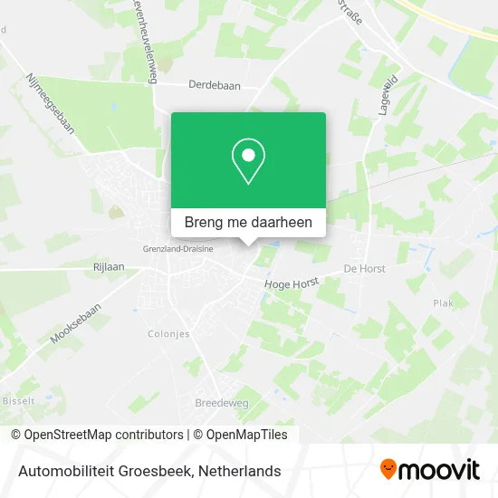 Automobiliteit Groesbeek kaart