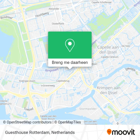 Guesthouse Rotterdam kaart