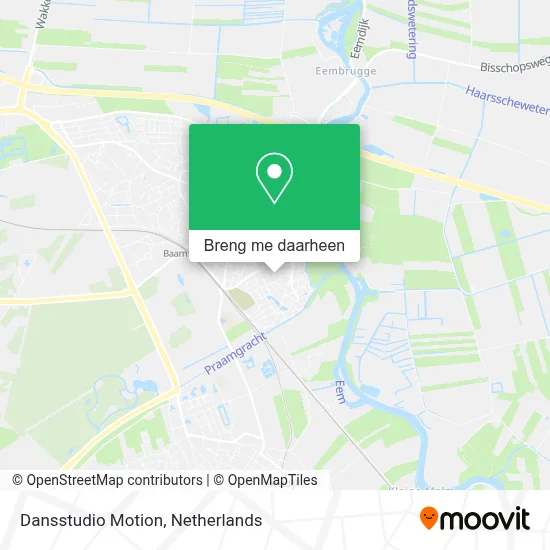 Dansstudio Motion kaart