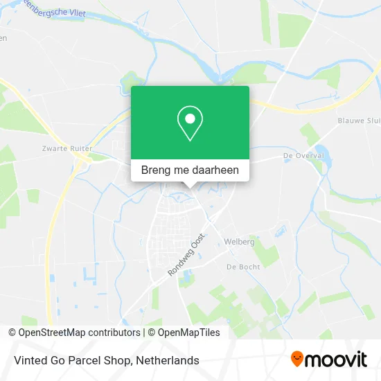 Vinted Go Parcel Shop kaart