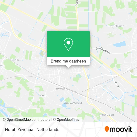 Norah Zevenaar kaart
