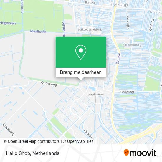 Hallo Shop kaart