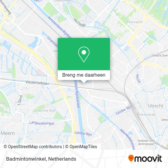 Badmintonwinkel kaart