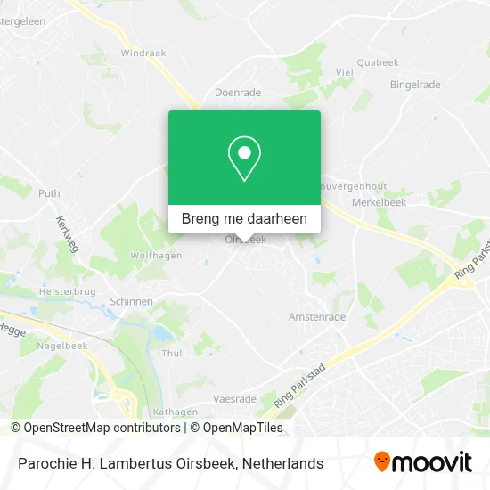 Parochie H. Lambertus Oirsbeek kaart