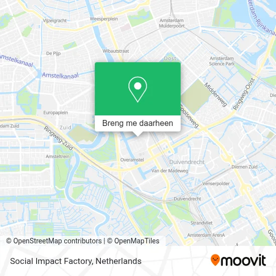 Social Impact Factory kaart