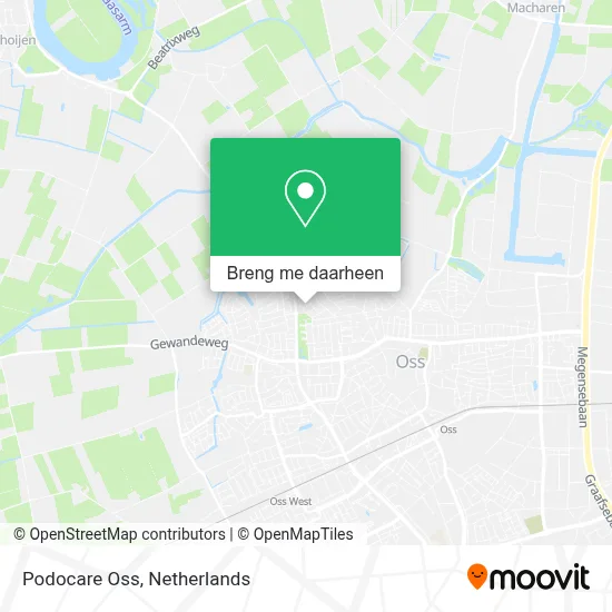 Podocare Oss kaart