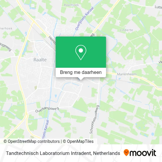 Tandtechnisch Laboratorium Intradent kaart