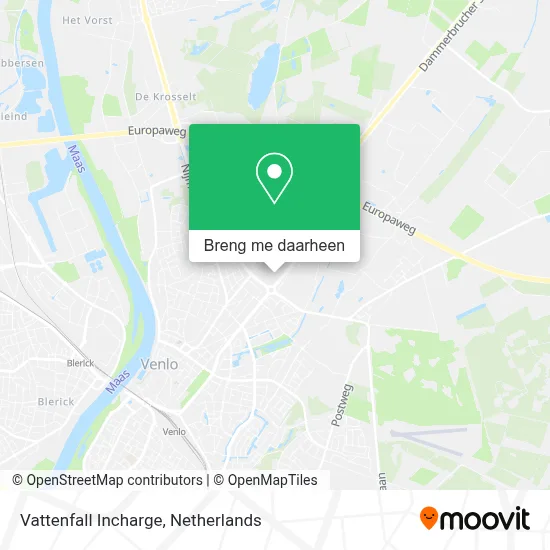 Vattenfall Incharge kaart