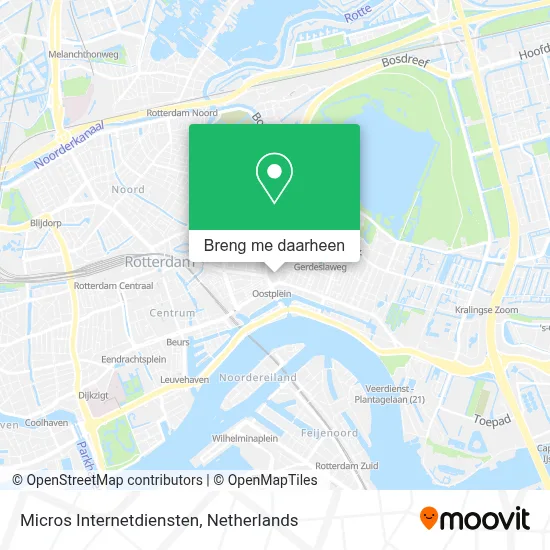 Micros Internetdiensten kaart