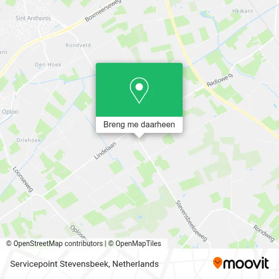 Servicepoint Stevensbeek kaart