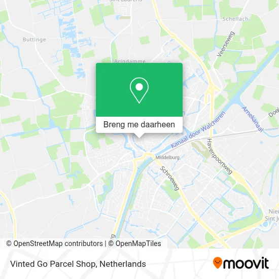 Vinted Go Parcel Shop kaart